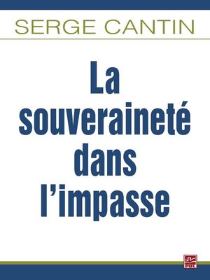 cover image of La souveraineté dans l'impasse